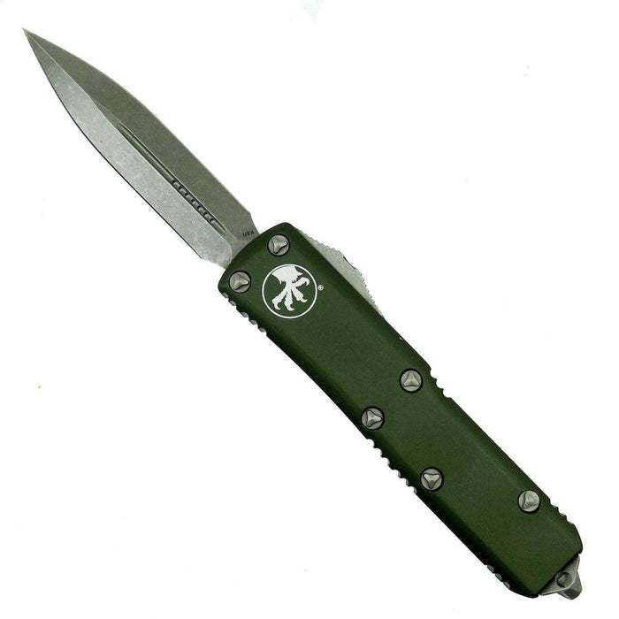 Microtech UTX-85 D/E 232-10APOD Apocalyptic Blade OD Green Handle from NORTH RIVER OUTDOORS