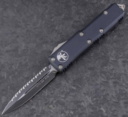 Microtech UTX-85 D/E Black Fully Serrated Blade 232-3 from NORTH RIVER OUTDOORS