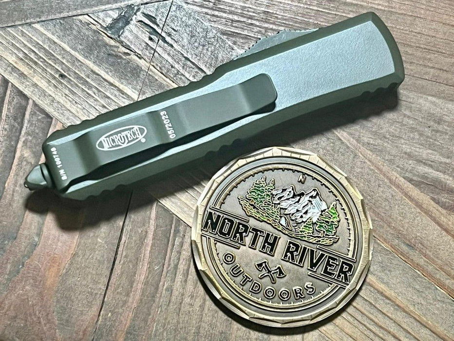 Microtech UTX-85 D/E Cerakote OD Green Standard 232-1COD from NORTH RIVER OUTDOORS