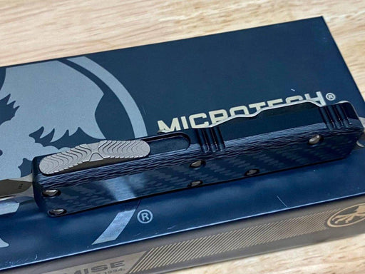 Microtech UTX-85 D/E SS Carbon Fiber Top Bronze Apocalyptic 232-13APCFS from NORTH RIVER OUTDOORS