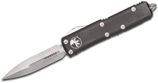 Microtech UTX-85 OTF Knife 3" Apoc D/E, Black Handles 232-10AP from NORTH RIVER OUTDOORS