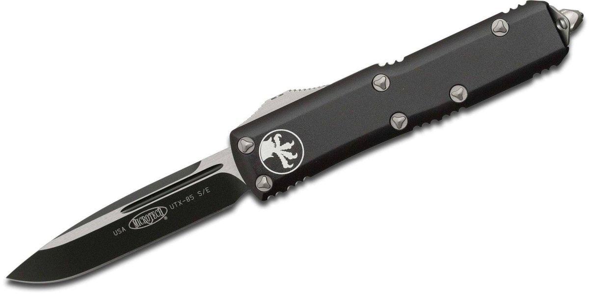 Microtech UTX-85 S/E OTF Auto Knife (3.125" Black) 231-1 from NORTH RIVER OUTDOORS