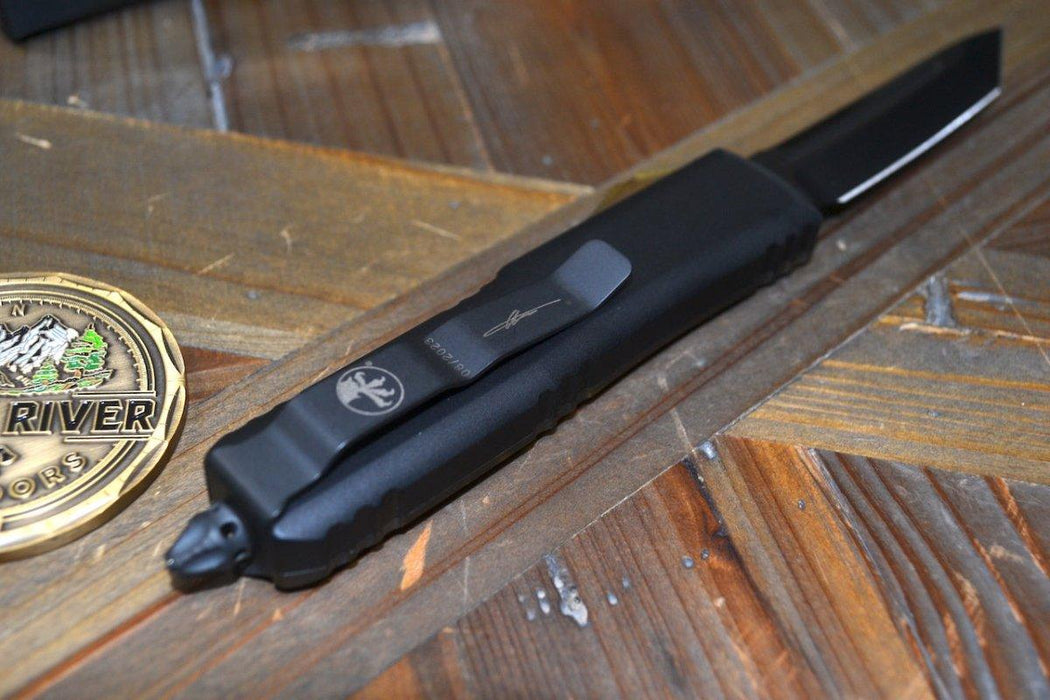 Microtech UTX-85 T/E DLC Hardware Signature Series Ultem (233-1DLCTULS) from NORTH RIVER OUTDOORS
