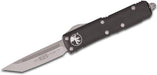 Microtech UTX-85 T/E OTF Automatic Knife Black (3.125" Satin) 233-4 from NORTH RIVER OUTDOORS
