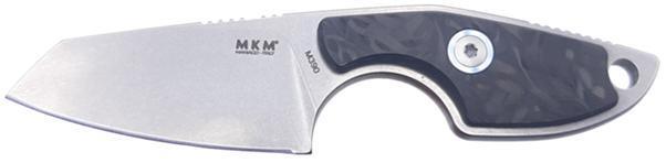 MKM Knives Jesper Voxnaes Mikro 2 Fixed Blade Neck Knife 1.97" M390, Carbon from NORTH RIVER OUTDOORS