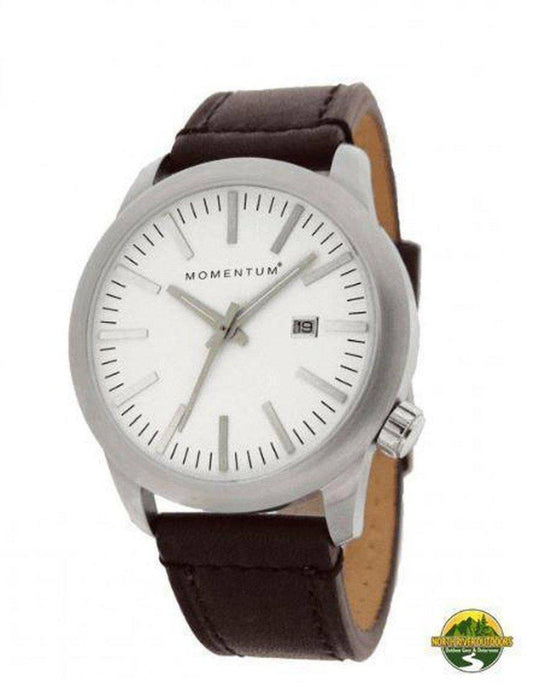 Momentum Logic SS 42 Leather Watch - NORTH RIVER OUTDOORS