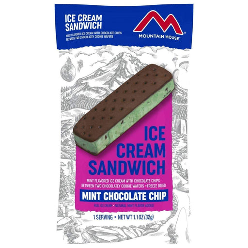 Mountain House Mint Chocolate Chip Ice Cream Sandwich (Pouch) - NORTH RIVER OUTDOORS