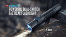 Olight Warrior 3 Pro Flashlight (2300 lumens) from NORTH RIVER OUTDOORS