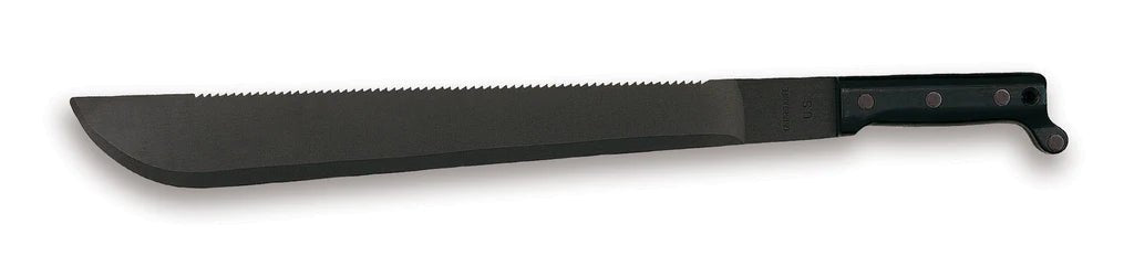 Ontario 18" Sawback Machete (Black) from NORTH RIVER OUTDOORS