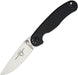Ontario RAT 2 Folding Knife 3.0" Satin Plain Blade, Black Nylon Handles - 8860 from NORTH RIVER OUTDOORS