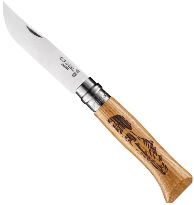Opinel No.8 Engraved Handle Knife (France) - NORTH RIVER OUTDOORS