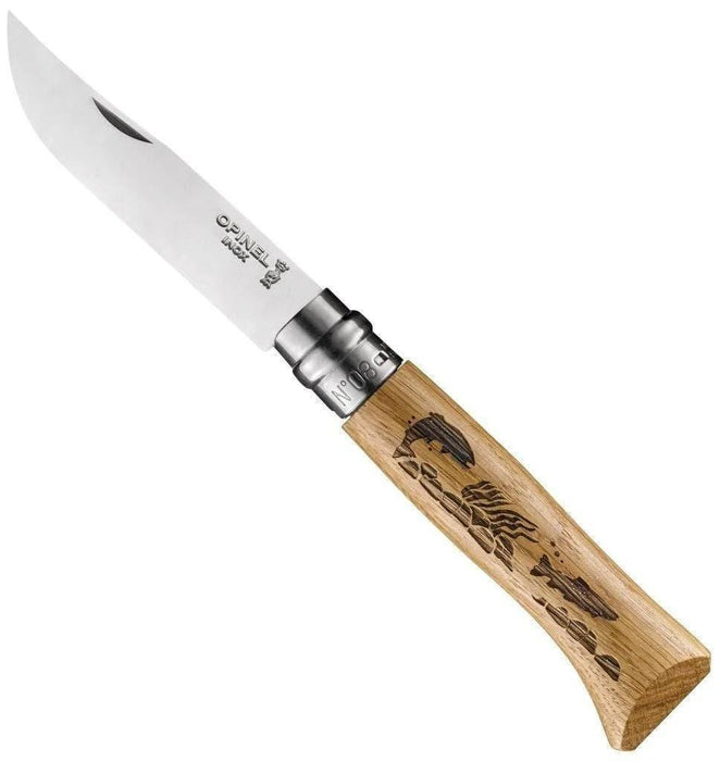 Opinel No.8 Engraved Handle Knife (France) - NORTH RIVER OUTDOORS