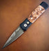 Pro-Tech Godson Custom 706-DAM-Ladder Automatic Knife Black (3.15") Damascus from NORTH RIVER OUTDOORS
