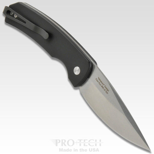 Pro-Tech Magic 2 Mike "Whiskers" Allen Auto Stonewash Black Handle (3.75") M2601 from NORTH RIVER OUTDOORS
