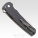 Pro-Tech Malibu Wharncliffe Plunge Lock Flipper Knife Black (3.3" Stonewash) - NORTH RIVER OUTDOORS