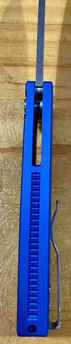 Pro-Tech Malibu Wharncliffe Plunge Lock Flipper Knife Blue (3.3" Stonewash) from NORTH RIVER OUTDOORS