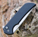 Pro-Tech Mordax MX101 MagnaCut Knife Black Handle Stonewash Plain Edge (USA) from NORTH RIVER OUTDOORS