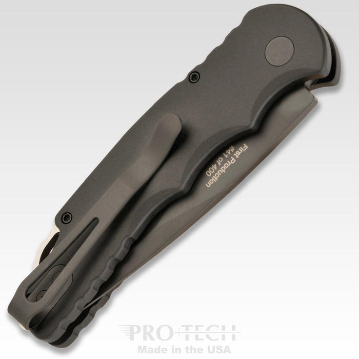 Pro-Tech TR-5 T503 Tactical Response Auto Knife Black (3.25" Black) from NORTH RIVER OUTDOORS