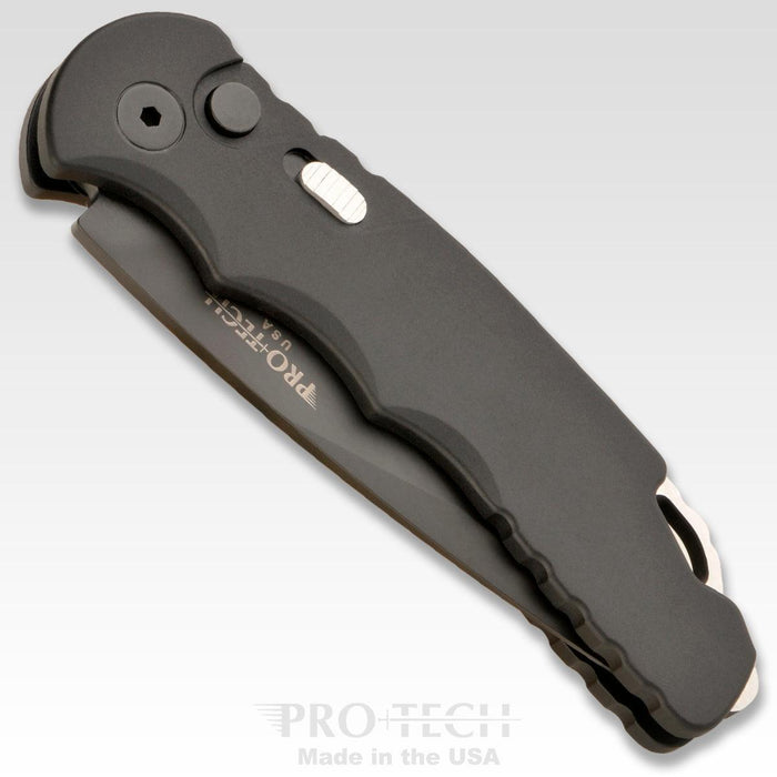Pro-Tech TR-5 T503 Tactical Response Auto Knife Black (3.25" Black) from NORTH RIVER OUTDOORS