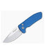 Protech Knives Les George SBR Black DLC Blue Handle Knife LG403-BLUE - NORTH RIVER OUTDOORS