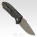 Protech Les George SBR Acid Washed Knife Textured Black (2.6") from NORTH RIVER OUTDOORS