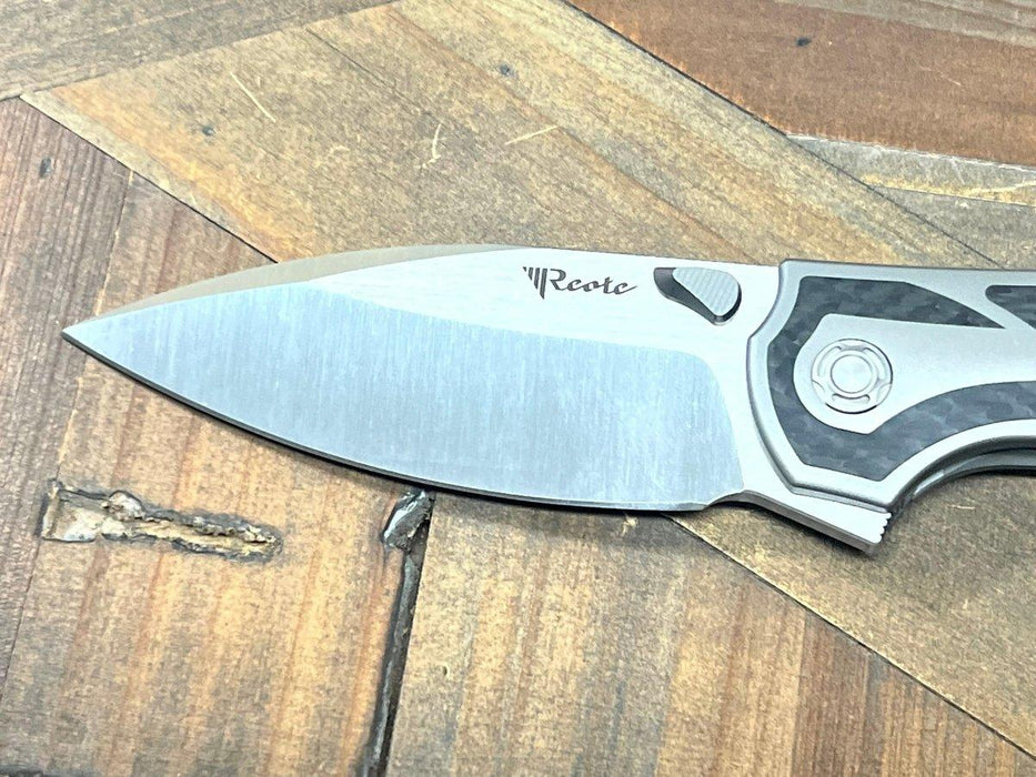 Reate Iron-X Framelock Titantium Folding Knife Carbon Fiber from NORTH RIVER OUTDOORS