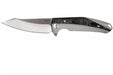 Reate K-1 Flipper Knife 3.875" M390 Satin Blade Bronze Titanium Handles with Carbon Fiber from NORTH RIVER OUTDOORS