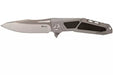 Reate K-3 Flipper 3.875" CTS-204P Drop Point Blade Titanium Handles with Carbon Fiber Inlays from NORTH RIVER OUTDOORS