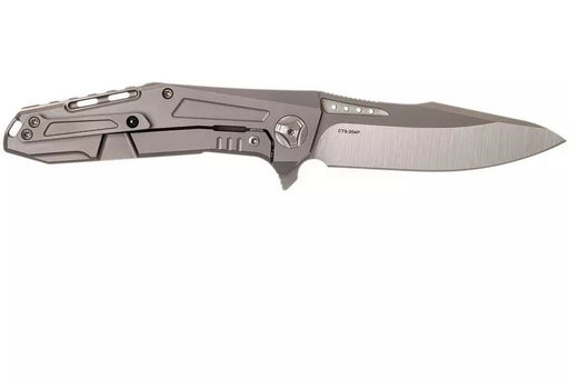 Reate K-3 Flipper 3.875" CTS-204P Drop Point Blade Titanium Handles with Carbon Fiber Inlays - NORTH RIVER OUTDOORS