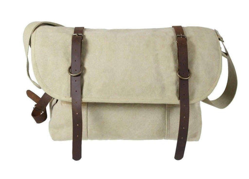 Rothco Canvas Explorer Shoulder Bag/Leather from NORTH RIVER OUTDOORS