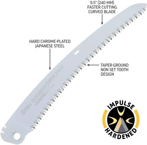Silky ‎718-24 Replacement Blade Only GomBoy Curve 240mm - NORTH RIVER OUTDOORS