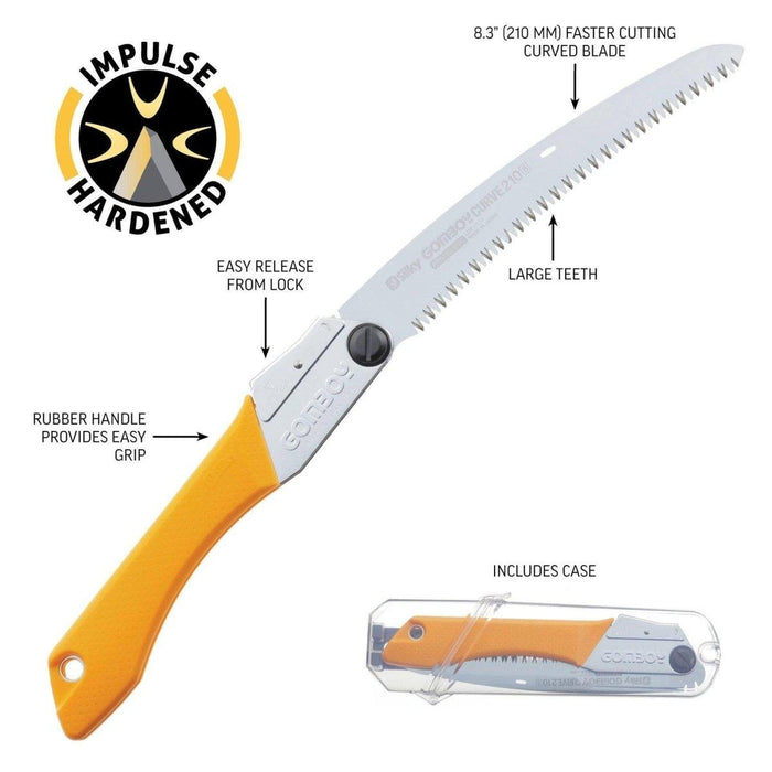 Silky GomBoy Curve Professional Folding Saw 210mm 717-21 from NORTH RIVER OUTDOORS
