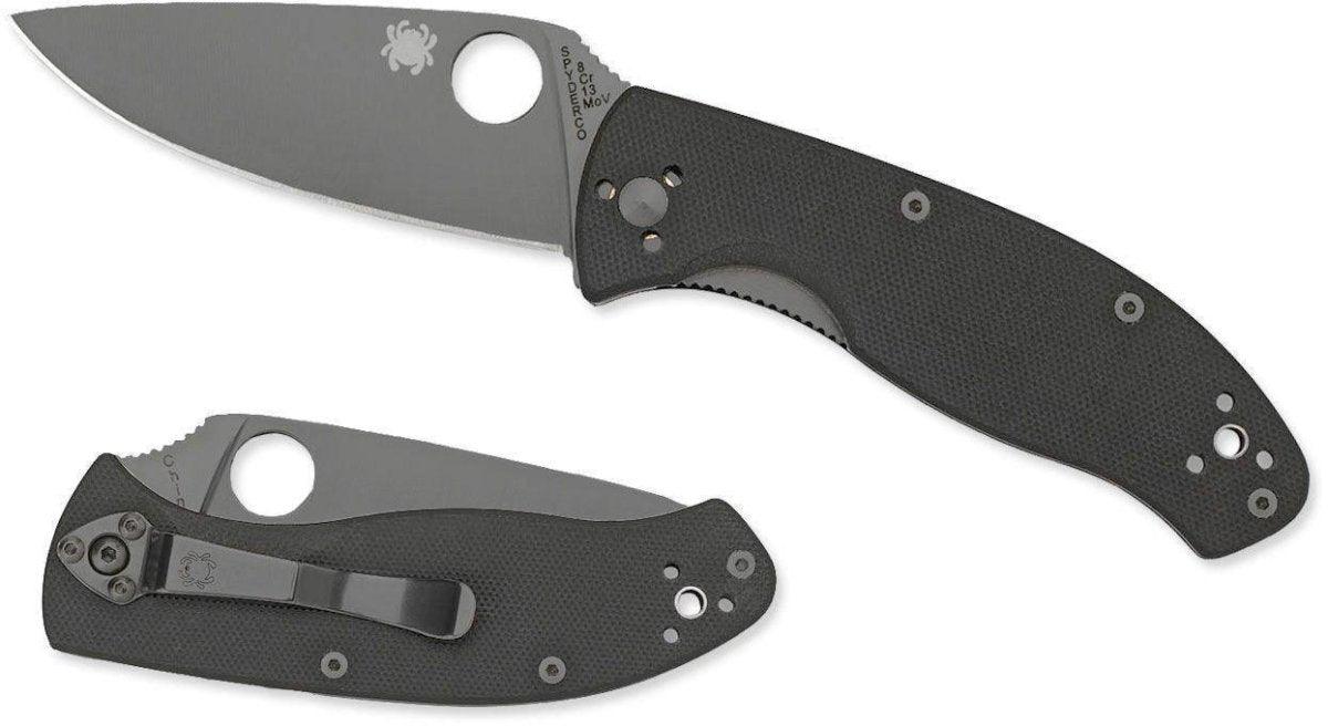 Spyderco C122GBBKP Tenacious Folding Knife 3.38" Black from NORTH RIVER OUTDOORS