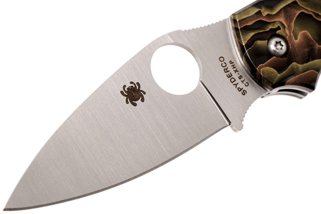 Spyderco Chaparral C152RNP Folding Knife 2.8" CTS XHP Satin Plain Blade, Raffir Noble Handles from NORTH RIVER OUTDOORS