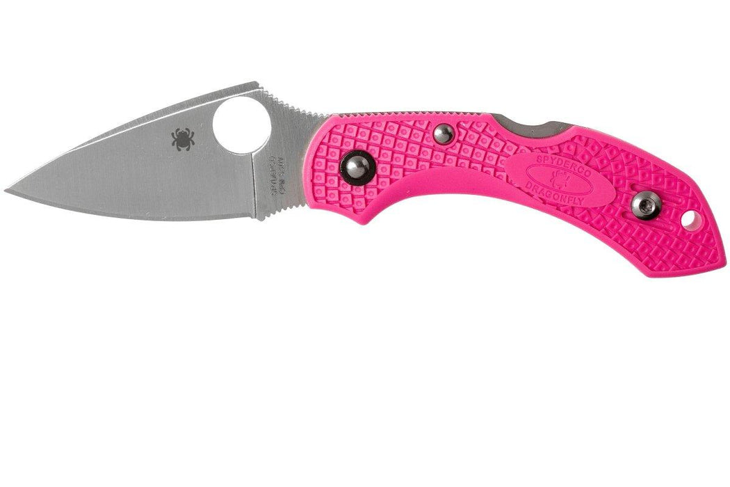Spyderco Dragonfly 2 Pink Heals Lightweight Knife Pink (2.3" Satin) from NORTH RIVER OUTDOORS