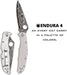 Spyderco Endura C10TIPD 3.83" VG10 Damascus Plain Blade, Titanium Handles from NORTH RIVER OUTDOORS