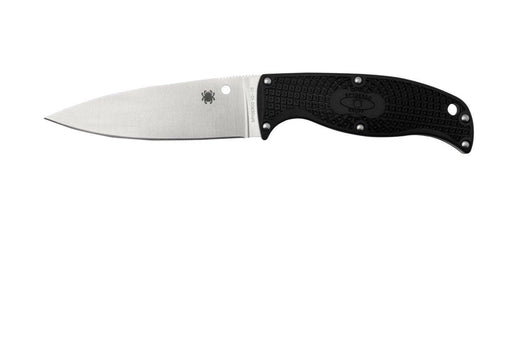 Spyderco FB31PBK2 Enuff 2 Fixed Knife 3.93" VG10 Leaf Shaped Plain Edge Blade Black FRN - NORTH RIVER OUTDOORS