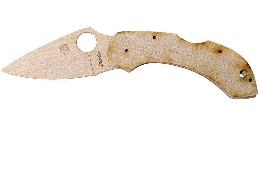 Spyderco Lil' Native C230 Wooden Folding Knife Kit, Gift Tin WDKIT2 from NORTH RIVER OUTDOORS