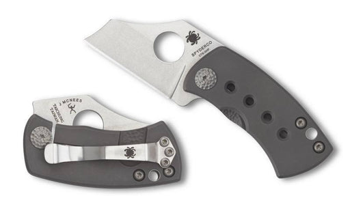 Spyderco McBee Folding Knife with 1.52" CTS XHP Stainless Steel Blade and Premium Titanium Handle - PlainEdge - from NORTH RIVER OUTDOORS