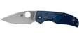 Spyderco Native 5 Lightweight Knife 2.95" CPM-SPY27 Satin Plain Blade, Cobalt Blue Handles - NORTH RIVER OUTDOORS