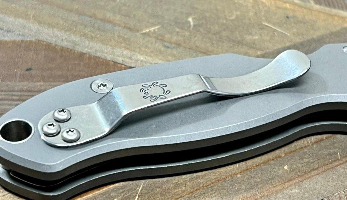 Spyderco Para 3 C223GP Custom Titanium Handles Knife 3" S110V Satin (USA) from NORTH RIVER OUTDOORS