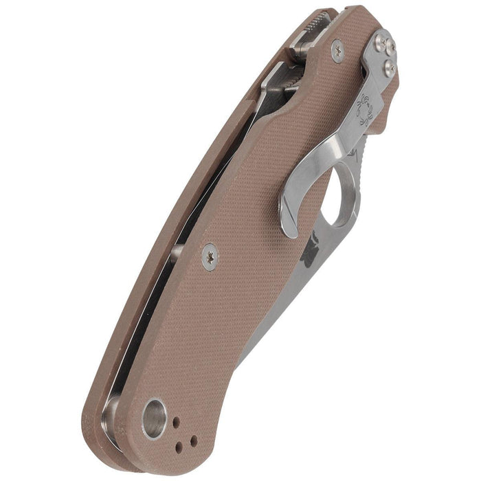 Spyderco Paramilitary 2 Sprint Run C81GPBN15V2 Folding Knife 3.45" CPM-15V Stonewashed Brown G10 (USA) from NORTH RIVER OUTDOORS