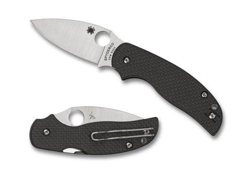 Spyderco Sage 5 Folding Knife 3.03" S30V Satin Plain Blade, Carbon Fiber - C123CFPCL from NORTH RIVER OUTDOORS