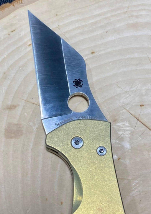 Spyderco Yojimbo 2 Custom Folding Knife 3.2" S30V Titanium Handles from NORTH RIVER OUTDOORS
