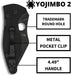 Spyderco Yojimbo 2 Folding Knife 3.2" Black DLC C85GPBBK2 from NORTH RIVER OUTDOORS