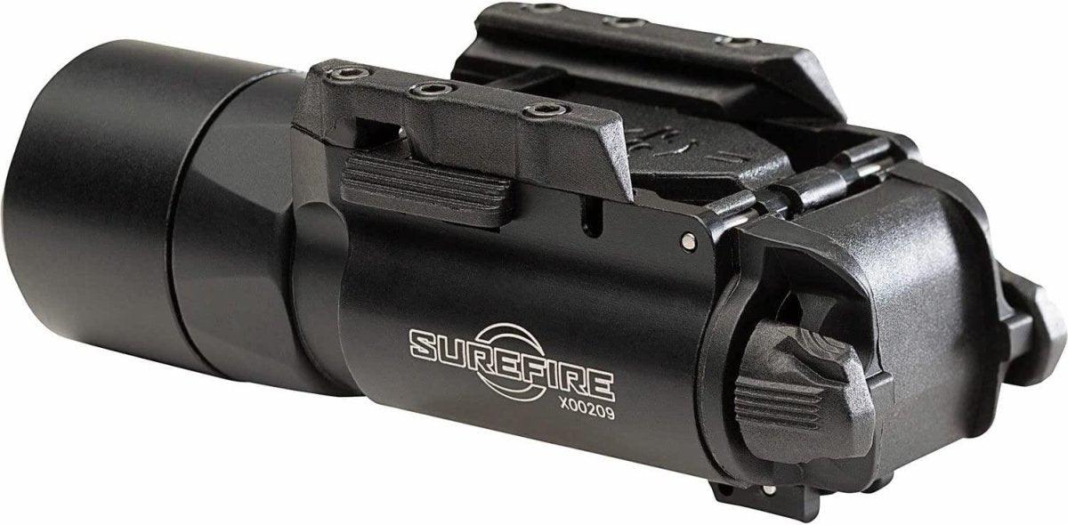 HWZ X300 Lampe torche LED pour pistolet et airsoft avec système de montage  Picatinny pour la chasse (Noir) : : Sports et Plein air