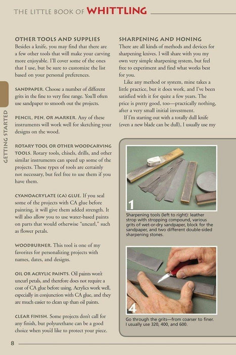 The Little Book of Whittling: Passing Time on the Trail (Book) from NORTH RIVER OUTDOORS