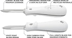 Toadfish Professional Oyster Shucking Knife Opener Tool from NORTH RIVER OUTDOORS