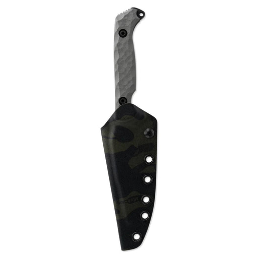 Toor Darter Fixed Blade Knife 4.25" CPM-S35VN Black Etched Double Edge Sawback Vapor Grey G10 (USA) - NORTH RIVER OUTDOORS