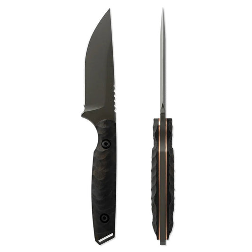 Toor Field 3.0 Fixed Blade Knife 3.625" CPM-154 Battleship Gray Drop Point Ebony Wood (USA) - NORTH RIVER OUTDOORS